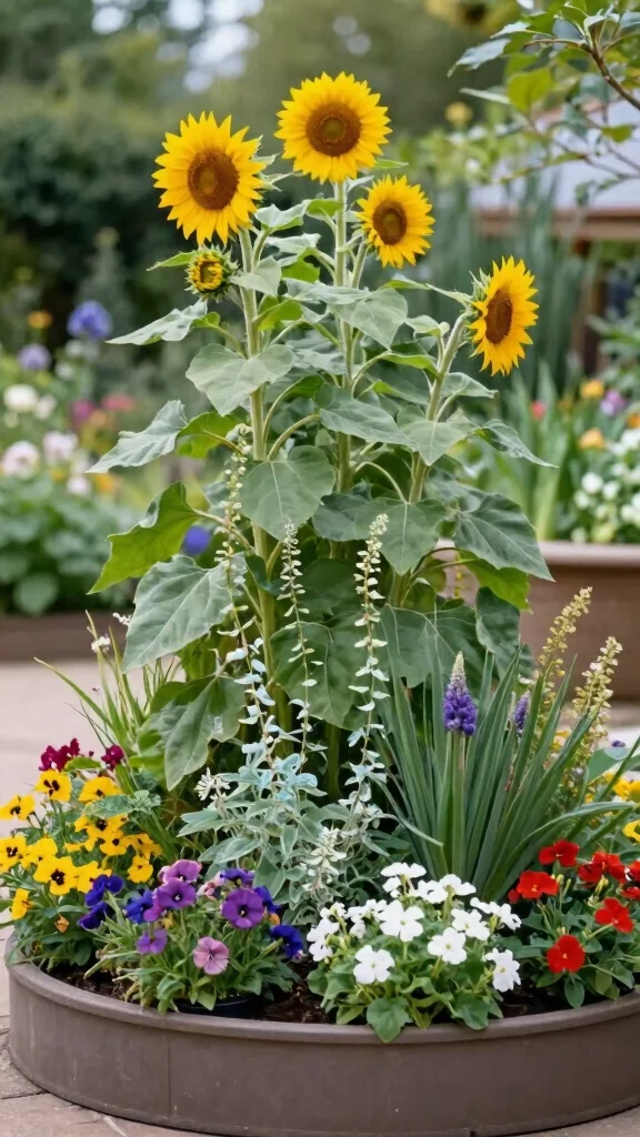  Beginner-Friendly Container Flower Gardening Tips for a Gorgeous Garden! - 13. Consider the Height of Your Flowers 1