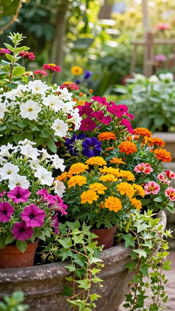 Beginner-Friendly Container Flower Gardening Tips for a Gorgeous Garden! - 3. Choose Flowers That Thrive in Containers 1