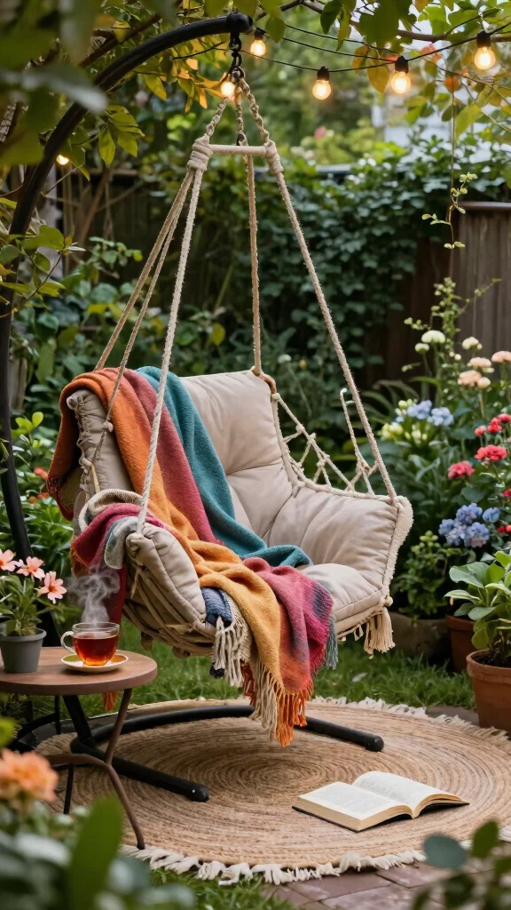 Cozy Outdoor Spaces That Celebrate Every Season in Style! - 1. The Dreamy Reading Nook 1
