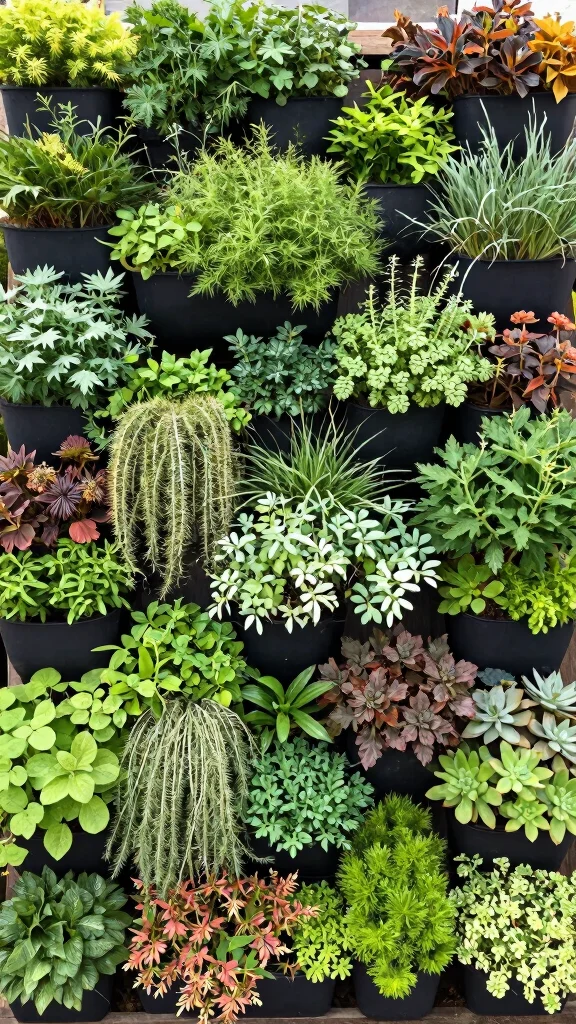Cozy Outdoor Spaces That Celebrate Every Season in Style! - 16. Lush Vertical Garden Wall 1