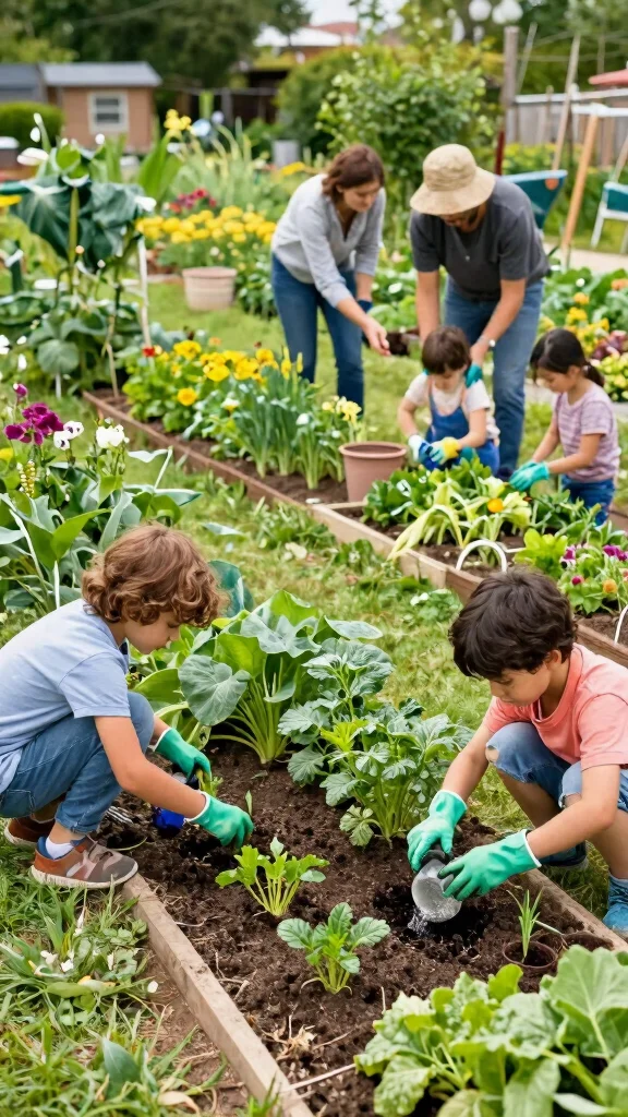  Cozy Outdoor Spaces Where Family Gatherings Become Unforgettable! -  The Community Garden. 1