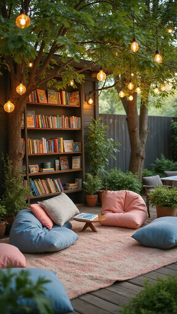  Cozy Outdoor Spaces Where Family Gatherings Become Unforgettable! - The Outdoor Reading Nook. 1
