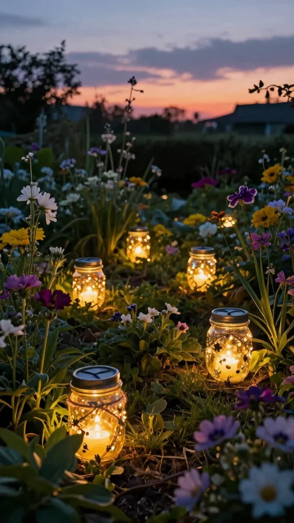 Discover 15 Inspiring DIY Garden Art Projects You Can Start Today! - 12. Solar Jar Lights 1