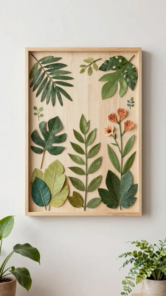 Discover 15 Inspiring DIY Garden Art Projects You Can Start Today! - 13. Nature-Inspired Wall Art 1