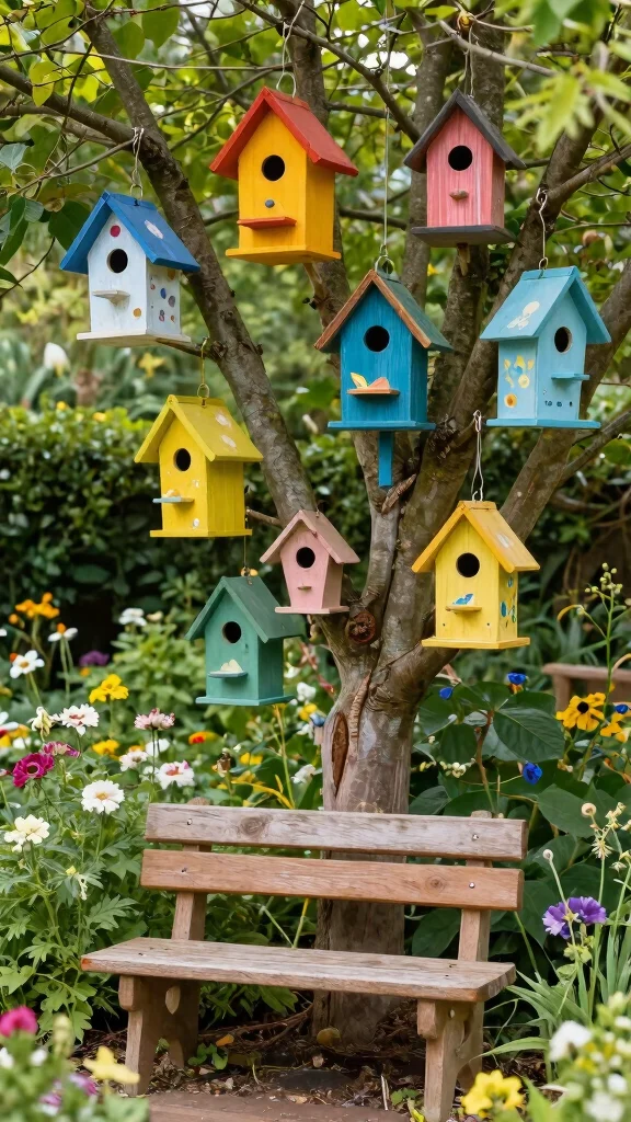 Discover 15 Inspiring DIY Garden Art Projects You Can Start Today! - 5. Birdhouse Creations 1