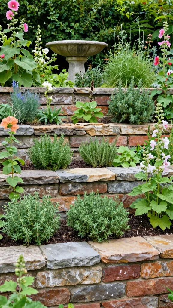Discover the Magic of Tiered Garden Designs: 21 Ideas You Can't Miss! - 1. The Classic Stone Tiered Garden 1