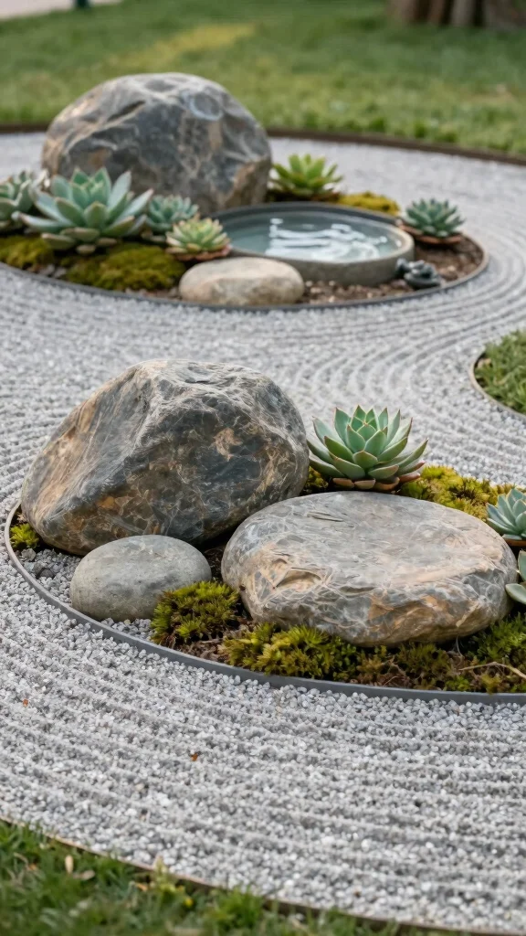 Discover the Magic of Tiered Garden Designs: 21 Ideas You Can't Miss! - 10. Zen-Inspired Tiered Rock Garden 1