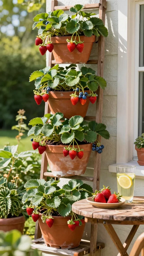 Discover the Magic of Vertical Gardening on Your Patio: 18 Ideas You Can't Miss! - 10. Vertical Fruit Garden 1