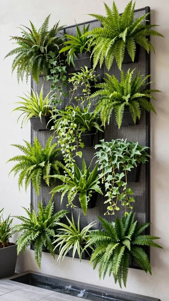 Discover the Magic of Vertical Gardening on Your Patio: 18 Ideas You Can't Miss! - 15. Vertical Garden with Mesh 1