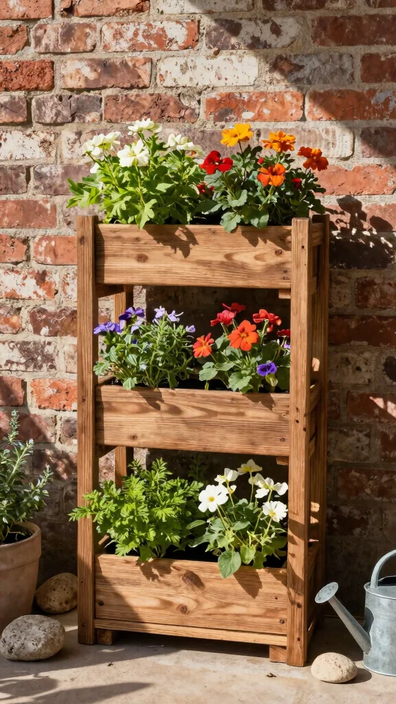 Discover the Magic of Vertical Gardening on Your Patio: 18 Ideas You Can't Miss! - 2. Vertical Planter Boxes 1
