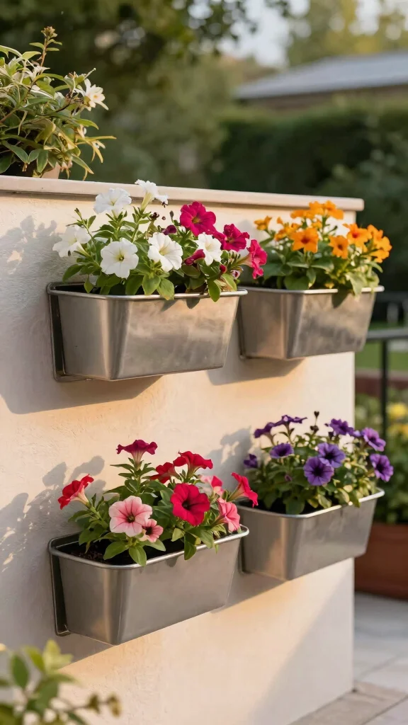 Discover the Magic of Vertical Gardening on Your Patio: 18 Ideas You Can't Miss! - 5. Wall-Mounted Planters 1