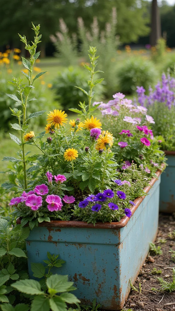 Garden Crafts DIY: 15 Fun Projects for Spring - 12. Garden Trough Planters 1