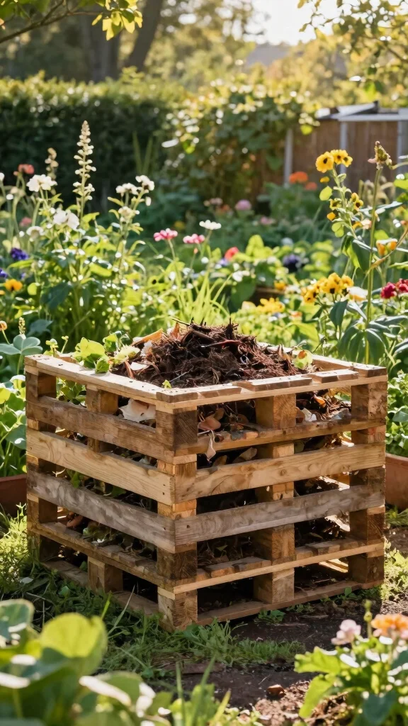 Garden Crafts DIY: 15 Fun Projects for Spring - 14. DIY Compost Bin 1