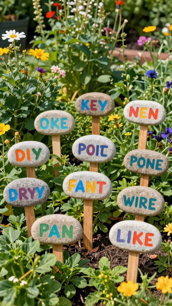 Garden Crafts DIY: 15 Fun Projects for Spring - 6. DIY Garden Markers 1