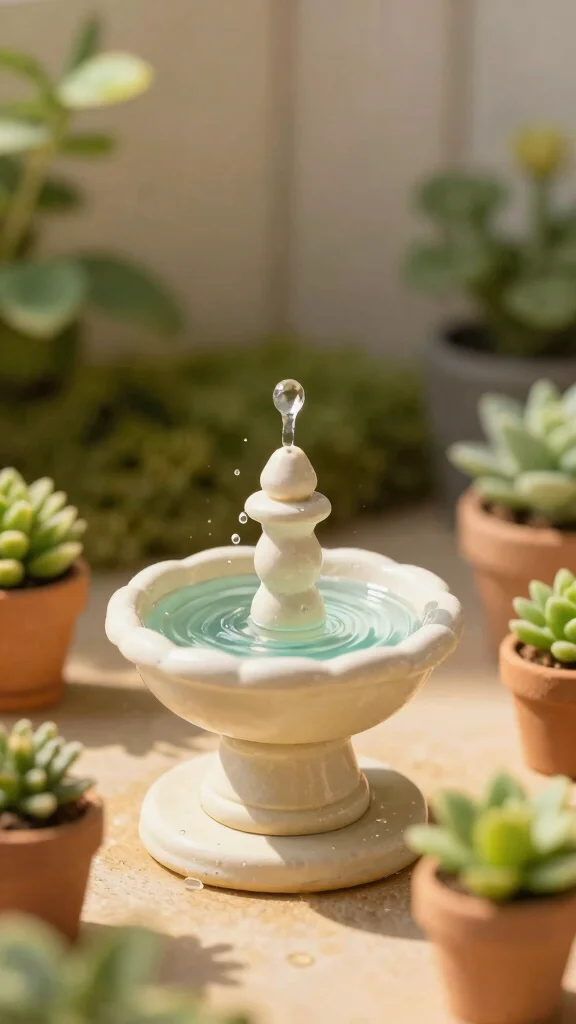 Harness the Sun: 19 Solar Fountain Ideas for a Sustainable Garden Makeover! - 13. Solar Fountain for Small Spaces 1