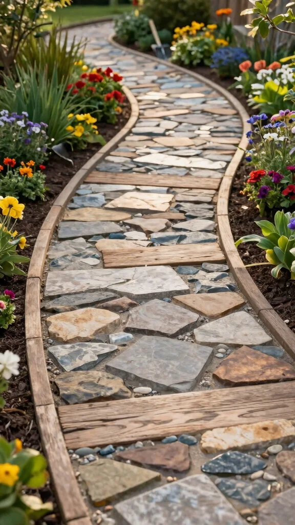 How to Create the Perfect DIY Garden Pathways: A Step-by-Step Guide! - 5. Edging Your Pathway 1