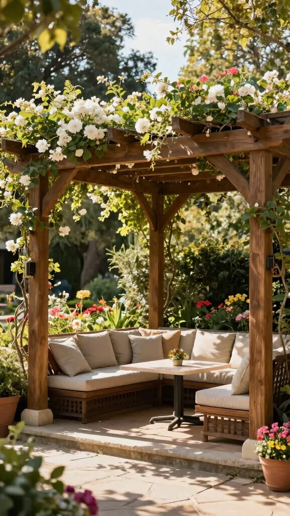 How to Design a Large Garden Without It Feeling Empty - 3. Incorporate Garden Structures 1