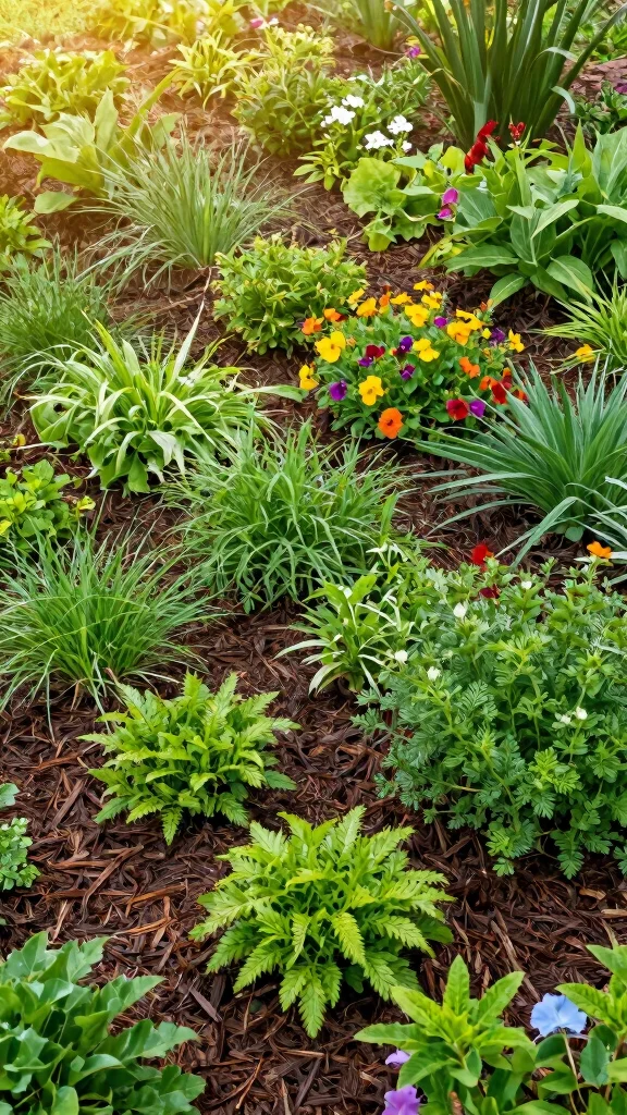 How to Design a Large Garden Without It Feeling Empty - 7. Use Mulch and Ground Cover 1