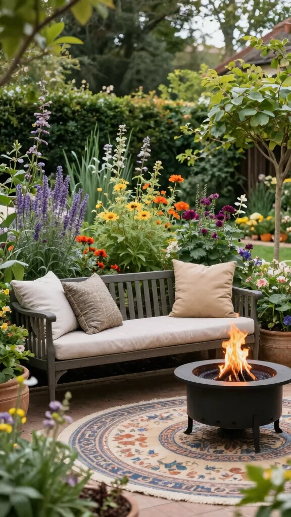  Lush Garden Inspiration Ideas Perfect for Every Season! - 13. Garden Seating Areas 1