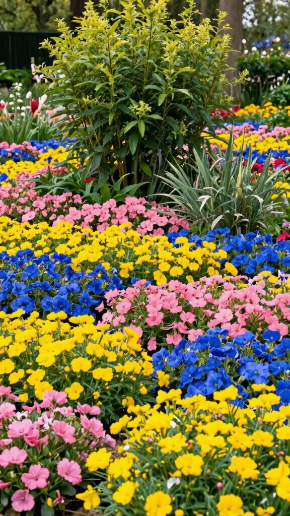  Lush Garden Inspiration Ideas Perfect for Every Season! - 17. Color Block Gardens 1