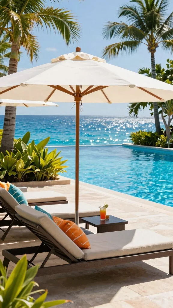 Outdoor Layout Ideas That Will Transform Your Backyard into a Stunning Retreat! - 12. Inviting Poolside Lounge 1