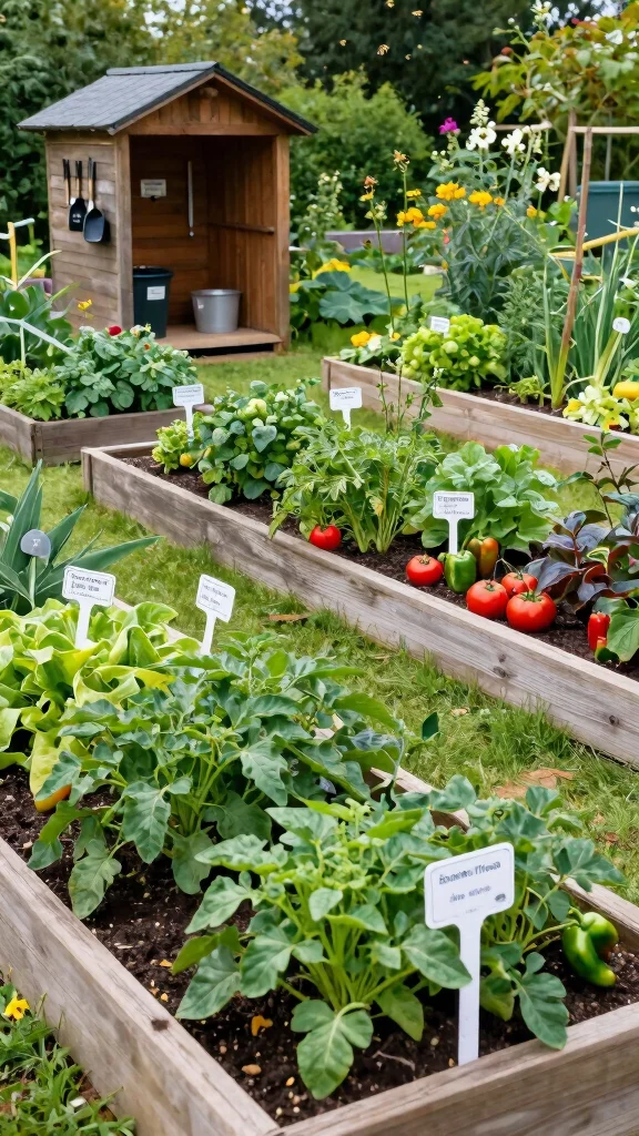 Outdoor Layout Ideas That Will Transform Your Backyard into a Stunning Retreat! - 17. Seasonal Harvest Garden 1