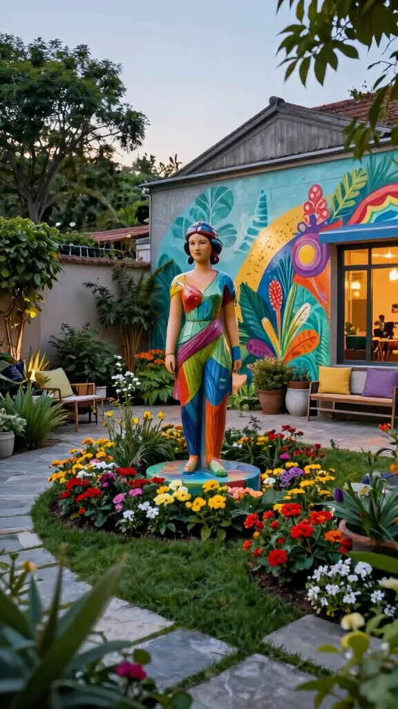 Outdoor Layout Ideas That Will Transform Your Backyard into a Stunning Retreat! - 7. Outdoor Art Installations 1