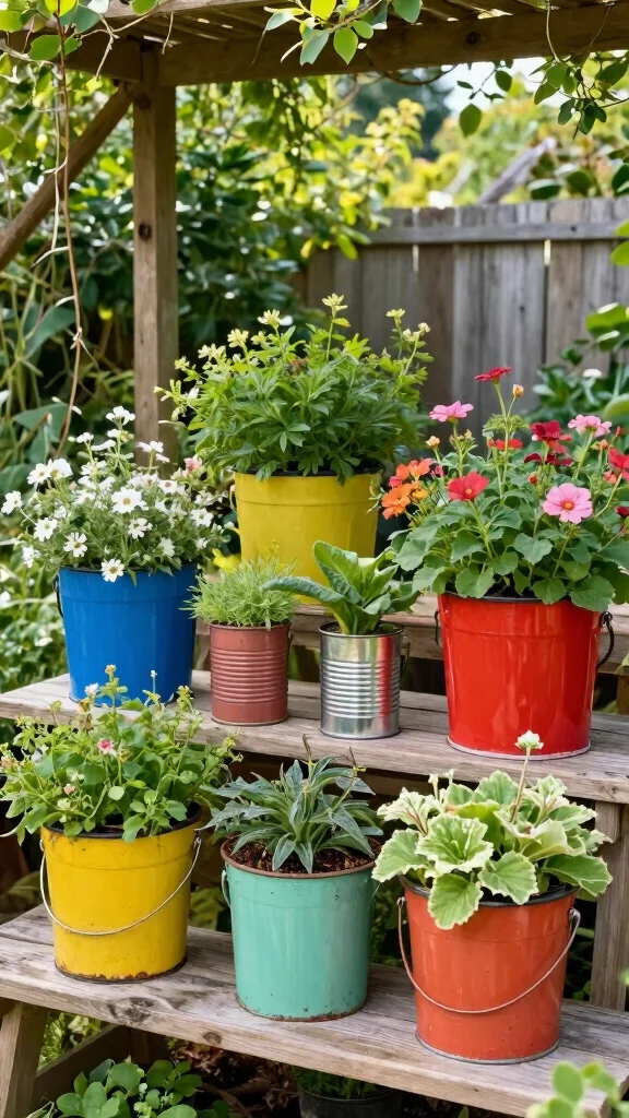  Outdoor Planter Ideas That Will Make Your Garden the Envy of the Neighborhood  - 2. Upcycled Containers 1