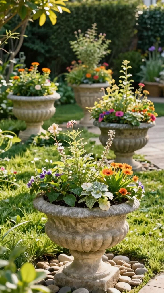  Outdoor Planter Ideas That Will Make Your Garden the Envy of the Neighborhood  - 7. Stone Planters 1
