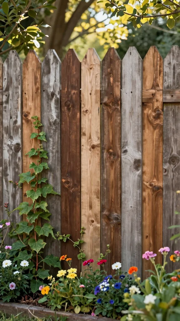 Rustic Fence DIY Projects: 15 Ideas to Enhance Your Gardening Experience! - 1. Reclaimed Wood Fence 1