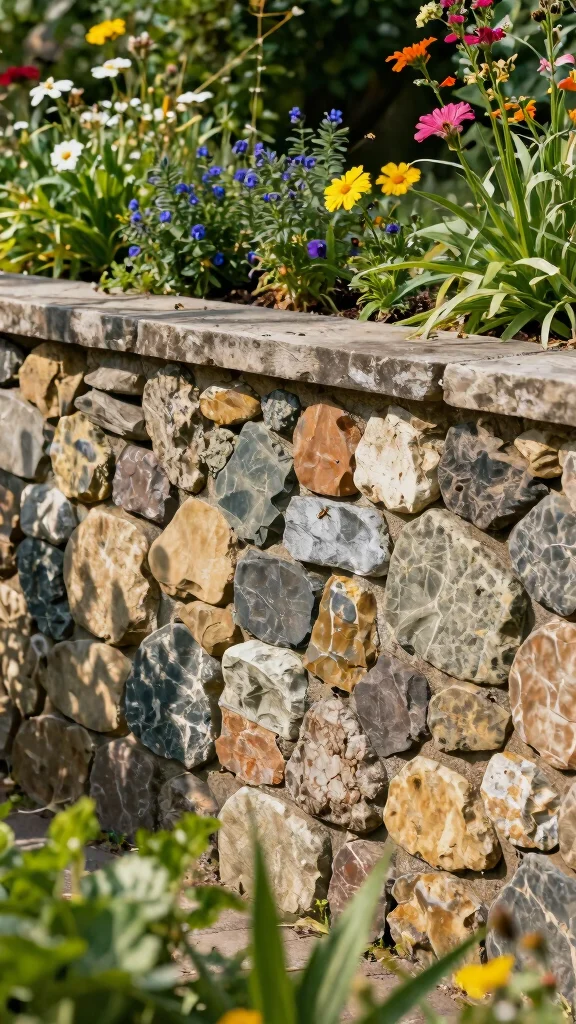 Rustic Fence DIY Projects: 15 Ideas to Enhance Your Gardening Experience! - 10. Stone Wall Fence 1