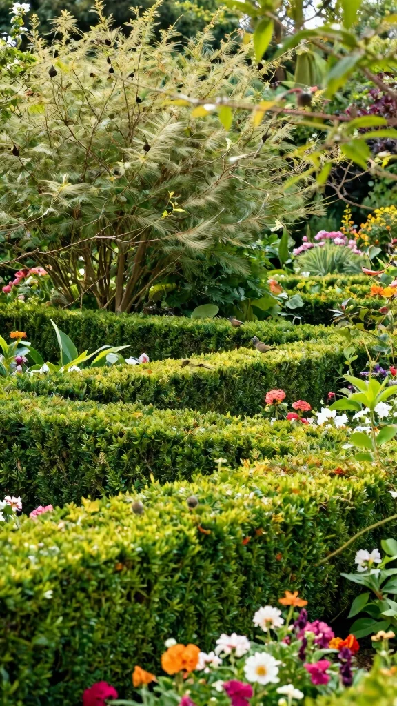 Rustic Fence DIY Projects: 15 Ideas to Enhance Your Gardening Experience! - 12. Living Fence with Hedges 1