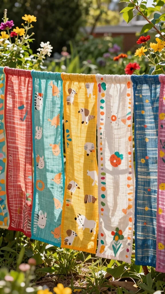 Rustic Fence DIY Projects: 15 Ideas to Enhance Your Gardening Experience! - 13. Fabric Fence 1