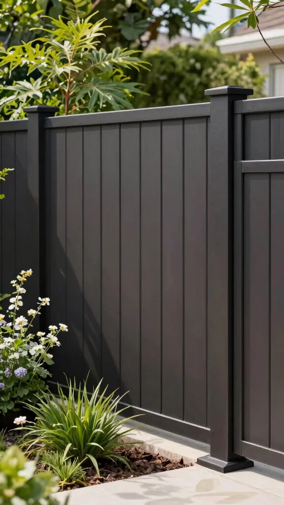 Rustic Fence DIY Projects: 15 Ideas to Enhance Your Gardening Experience! - 14. Composite Fence 1