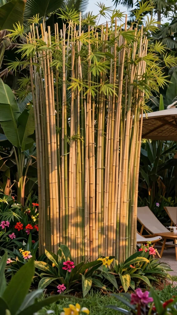 Rustic Fence DIY Projects: 15 Ideas to Enhance Your Gardening Experience! - 4. Bamboo Privacy Screen 1