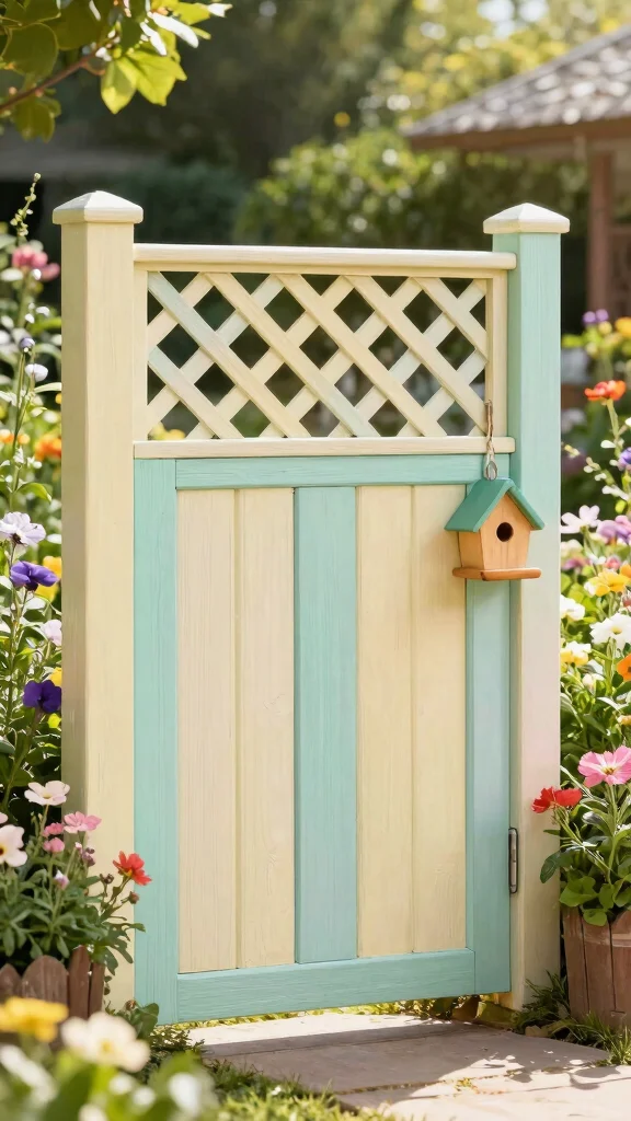 Rustic Fence DIY Projects: 15 Ideas to Enhance Your Gardening Experience! - 5. Standard Garden Fence with a Twist 1