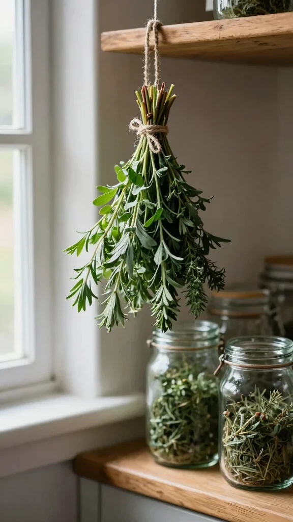 Say Goodbye to Spoiled Herbs: 17 Natural Storage Hacks You Must Know! - 1. Drying Herbs in a Bundle 1