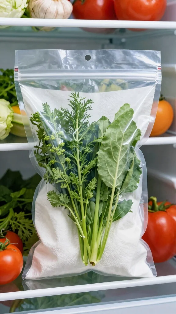 Say Goodbye to Spoiled Herbs: 17 Natural Storage Hacks You Must Know! - 5. Use Paper Towels for Moisture Control 1