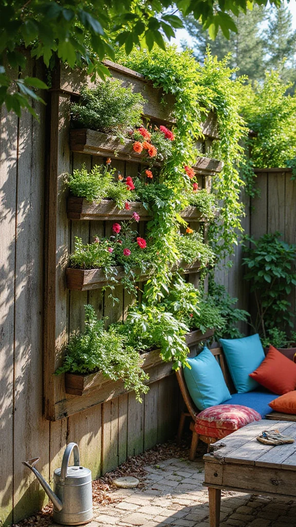 Small Garden? No Problem! 16 Square Landscaping Tips That Maximize Every Inch! - 1. Vertical Gardens 1