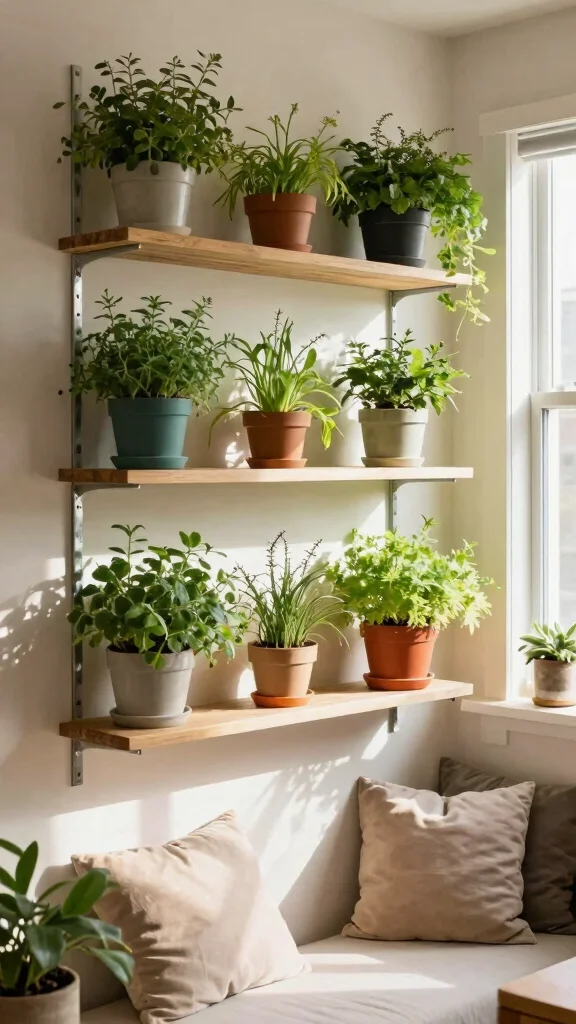 Small Garden? No Problem! 16 Square Landscaping Tips That Maximize Every Inch! - 4. Utilize Vertical Space Indoors 1