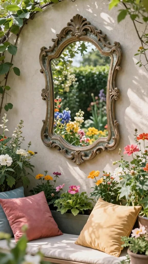 Small Garden? No Problem! 16 Square Landscaping Tips That Maximize Every Inch! - 5. Use Mirrors 1
