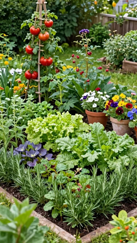 Small Garden? No Problem! 16 Square Landscaping Tips That Maximize Every Inch! - 7. Incorporate Edible Landscaping 1