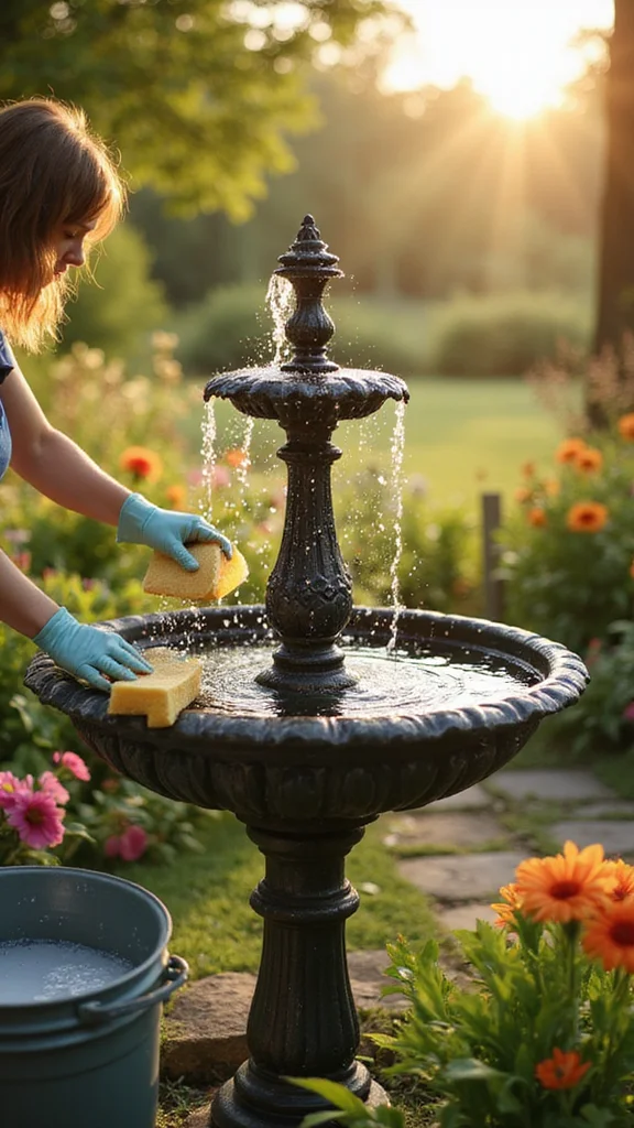 Top 17 Fountain Maintenance Tips That Will Keep Your Garden Feature Sparkling! - 1. Regular Cleaning is Key 1
