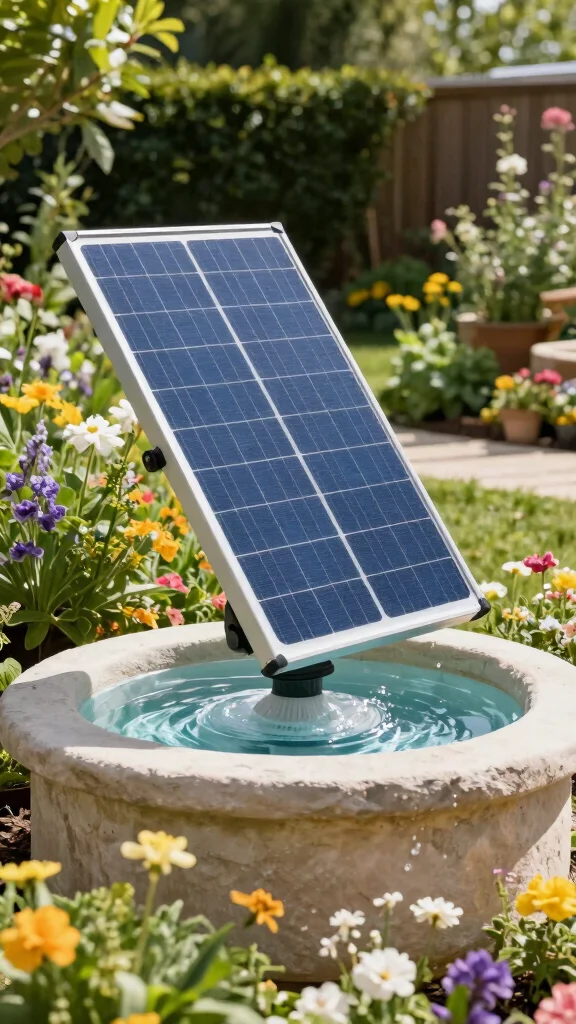 Top 17 Fountain Maintenance Tips That Will Keep Your Garden Feature Sparkling! - 5. Use Solar Power Wisely 1