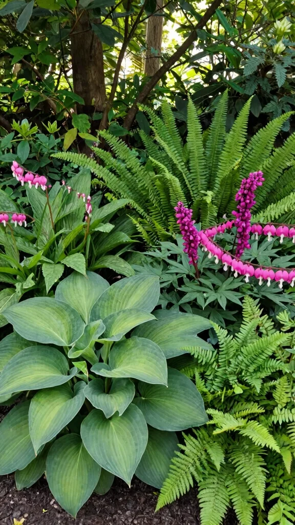 Transform Your Yard: 24 Colorful Flower Bed Combinations You Will Adore! - 16. Shade Lovers: Flowers for Low Light 1