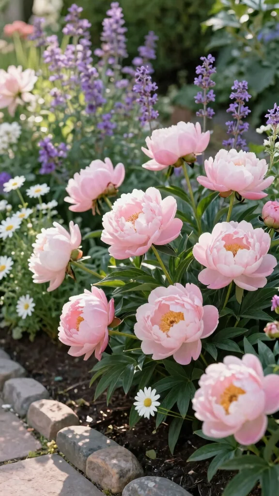 Transform Your Yard: 24 Colorful Flower Bed Combinations You Will Adore! - 2. Elegant Pastels: Soft Pink and Lavender Symphony 1