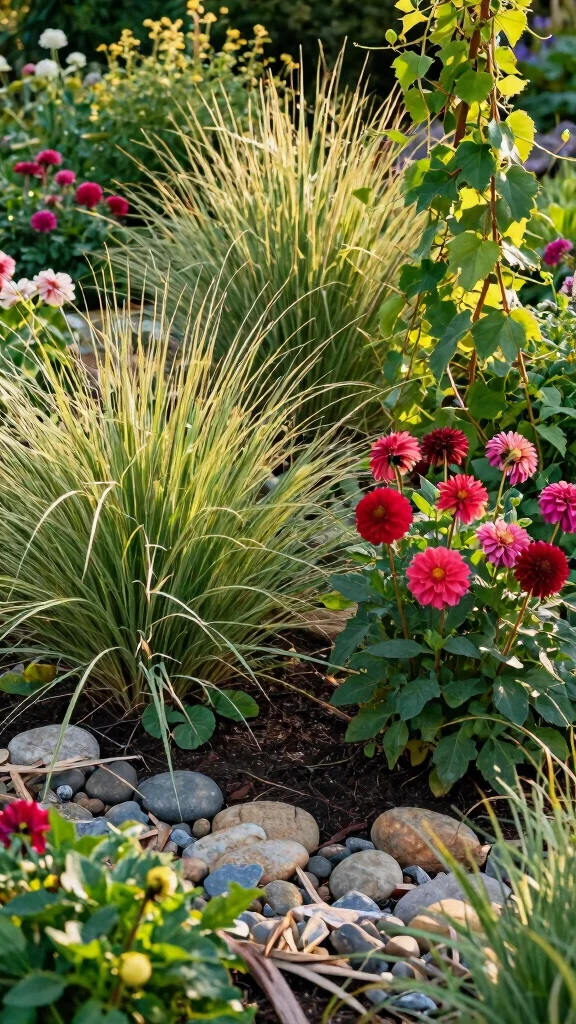 Transform Your Yard: 24 Colorful Flower Bed Combinations You Will Adore! - 20. Textured Flower Beds: Layered Beauty 1