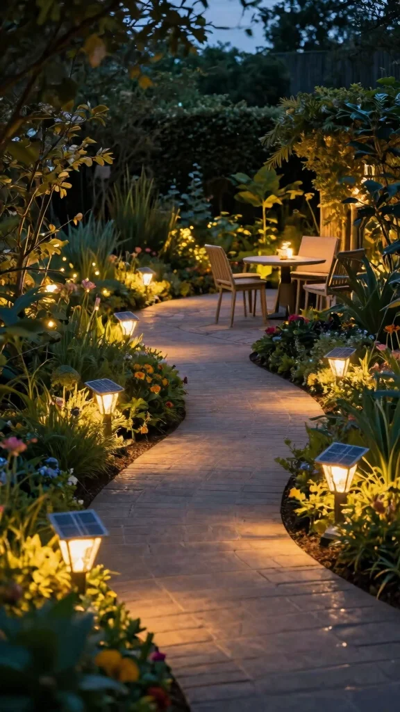 Unlock the Secrets of Sustainable Garden Design: 16 Ideas for a Beautiful Yard! - 13. Solar Lighting 1