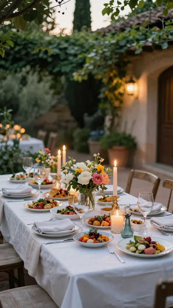 Unlock the Secrets to Mediterranean Aesthetics: 24 Design Tips for Your Dream Garden! - 24. Outdoor Dining Experience 1