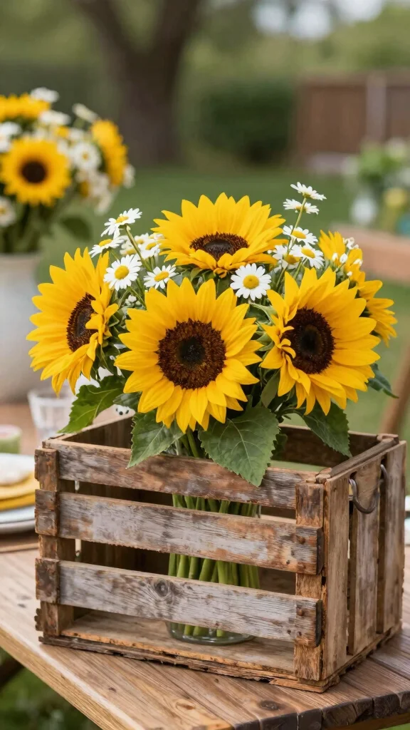 15 Gorgeous Spring Flower Arrangements for Your Next Event (Wait Until You See #11!) - 7. Rustic Farmhouse Arrangement 1